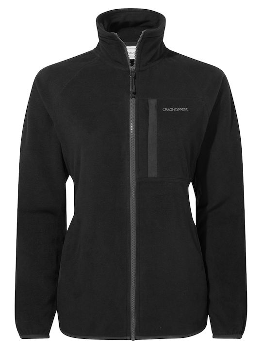 Damen Strickjacke mit Reissverschluss in Schwarz Farbe