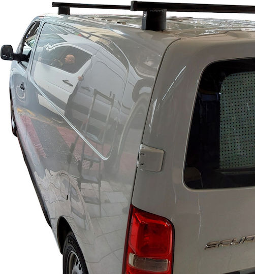 Nordrive Metallic Car Roof Bars for Fiat Scudo 2022+ Set with Roof Rack Legs MP.FSCUDO.04