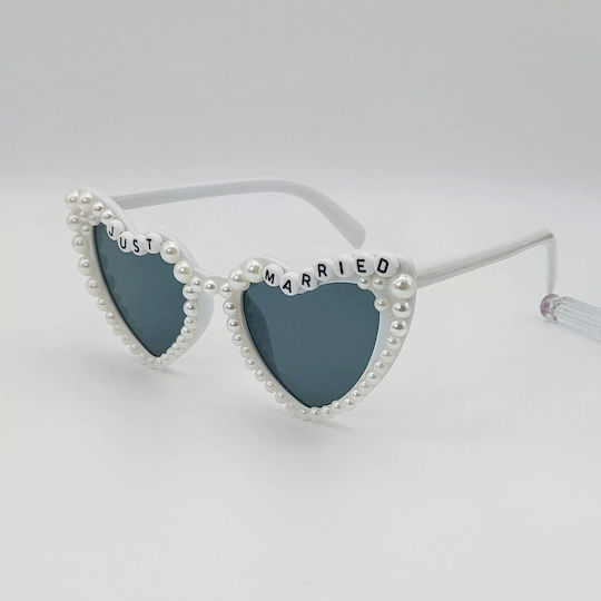 Ochelari Decorativi Alista Home Just Married Model Perle Nuntă Fabricat Buc 15.3 X 5.7 X 14.5 Cm Alb