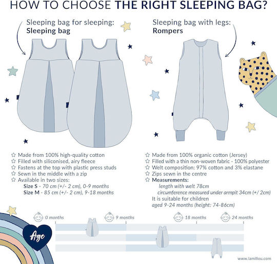 La Millou Winterschlafsack Rossie Rosa