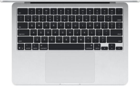 Apple MacBook Air 13.6" IPS Retina Display (M4 10-ядрен/16GB/512GB SSD/10-Core GPU) с Зарядно Устройство 35W (Двоен Порт) Сребърен (Английски US Клавиатура)