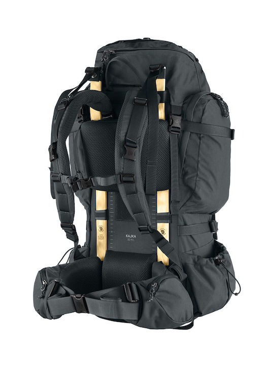 Fjallraven Kajka Ορειβατικό Σακίδιο 55lt Αδιάβροχο Μαύρο Trekking