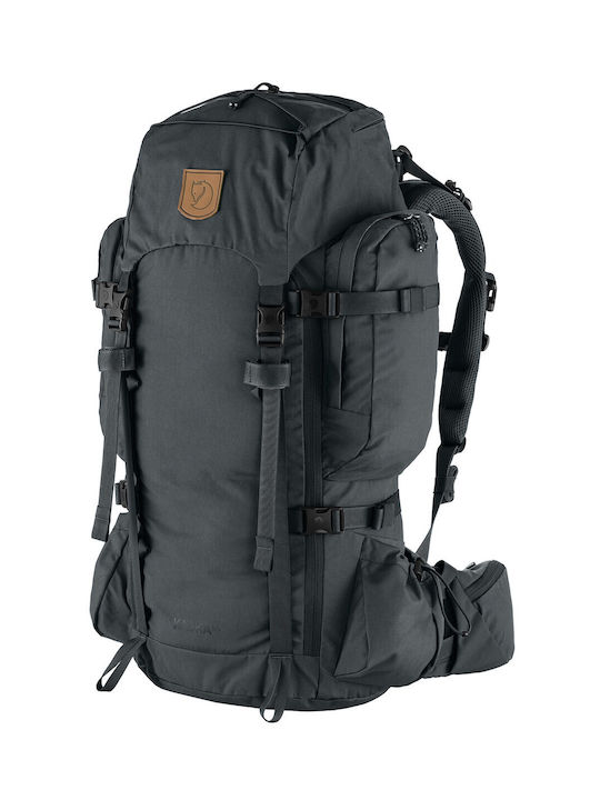 Fjallraven Kajka Ορειβατικό Σακίδιο 55lt Αδιάβροχο Μαύρο Trekking