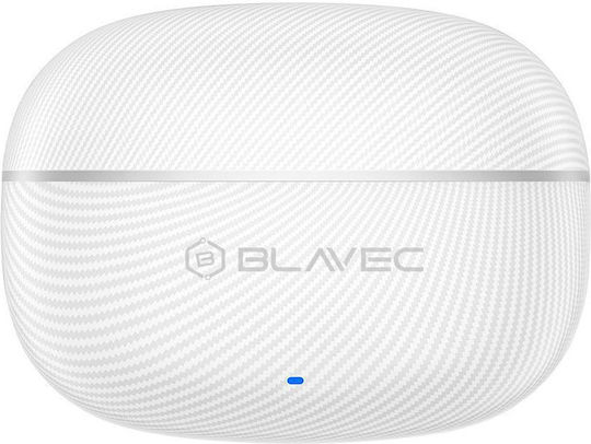 Blavec BW-02 In-Ear Bluetooth Kopfhörer mit Schweißbeständigkeit und Ladekoffer Weiß