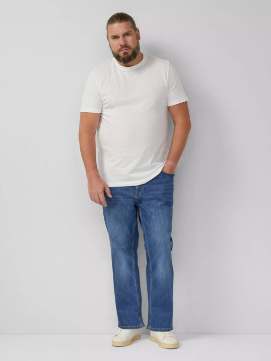 Casby Ανδρικό Παντελόνι Τζιν με Relaxed Straight Εφαρμογή Μπλε