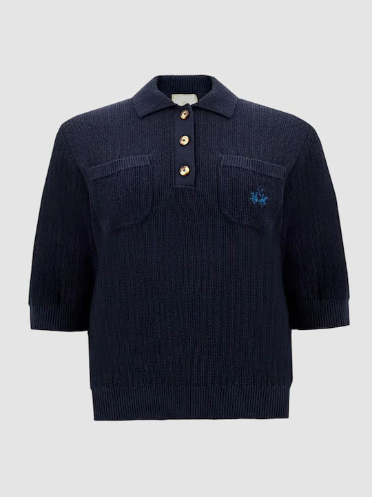 Women's Cotton Sweater Navy Blue