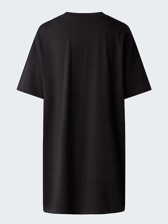 Summer Mini Athletic T-Shirt Short Sleeve Black Dress