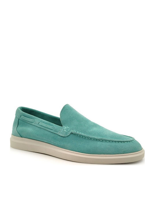 Loafers Dama Din Piele Turcoaz