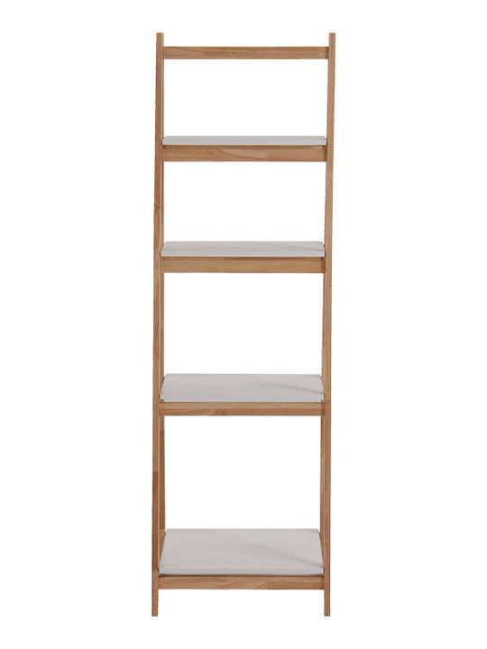 Pakketo Benwen Floor Bathroom Shelf Wooden 42x34.5x140cm White
