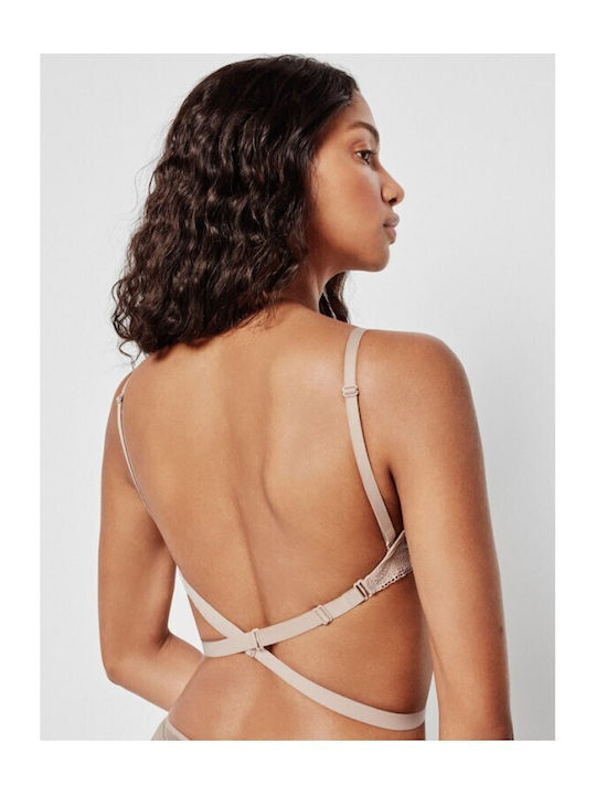 Nude Strapless Σουτιέν με Ελαφριά Ενίσχυση & Μπανέλες