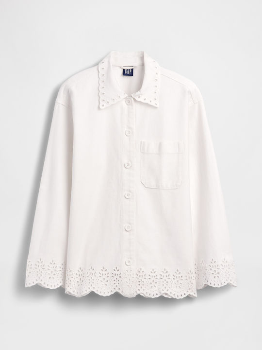 Μακρυμάνικο Γυναικείο Πουκάμισο Off White