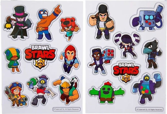 Brawl Stars Αυτοκόλλητα 17τμχ