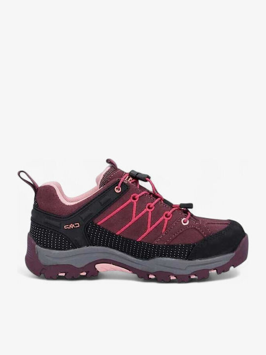 Kids Hiking Shoes Waterproof Burgundy