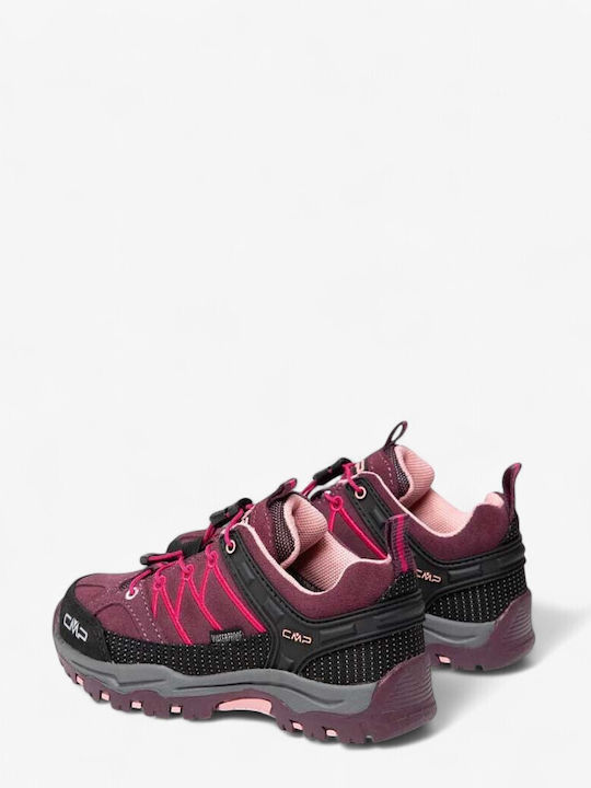 Kids Hiking Shoes Waterproof Burgundy