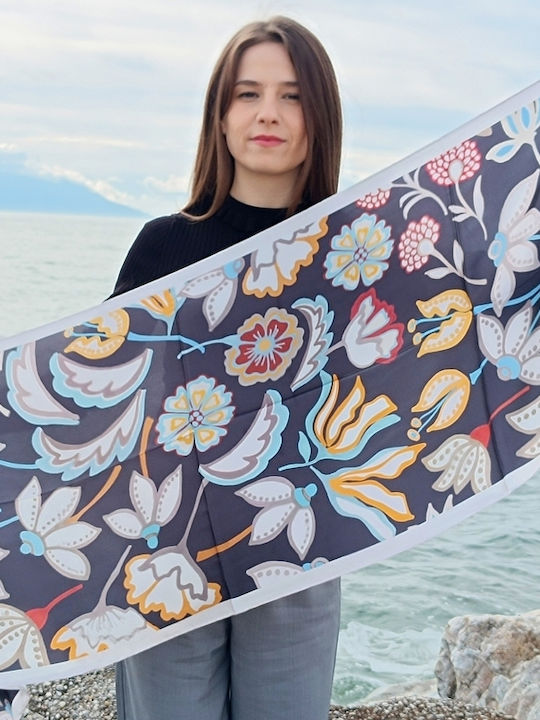 Damen Seide Mehrfarbig Foulard