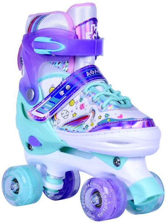 Αθλοπαιδιά Quad / Inline Αυξομειούμενα Rollers Πράσινα Παιδικά