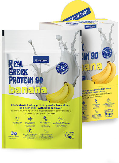 Real Greek Dairies Protein Shot Box Πρωτεΐνη Ορού Γάλακτος με Γεύση Μπανάνα