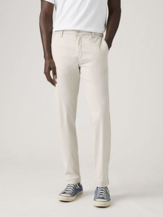 Παντελόνι Chino σε Tapered Γραμμή Λευκό