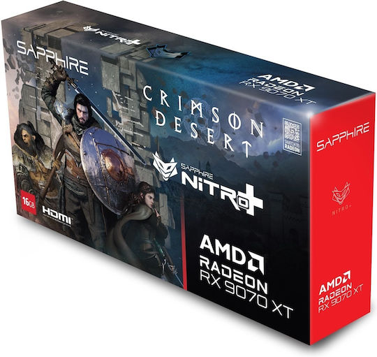 Sapphire Radeon RX 9070 XT 16GB GDDR6 NITRO+ OC Crimson Desert Edition Видео Карта