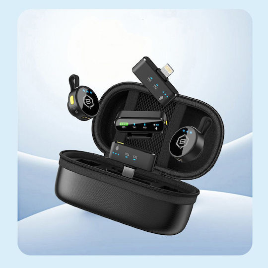 Blavec LMMK02-B Set Microfon Lavalier Wireless pentru Cameră