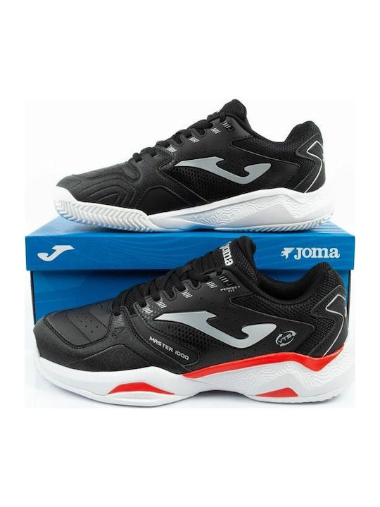 Joma Master Ανδρικά Παπούτσια Padel για Χωμάτινα Γήπεδα Μαύρα
