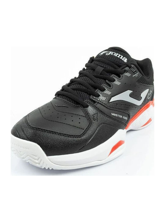 Joma Master Ανδρικά Παπούτσια Padel για Χωμάτινα Γήπεδα Μαύρα