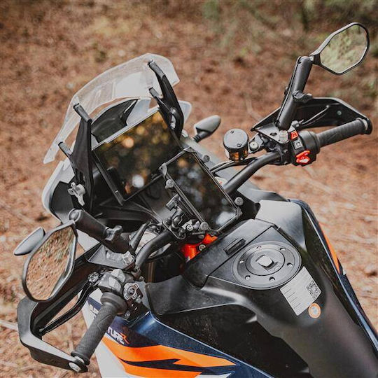 Ram Mounts Ram Tough-mirror Kit M10-1.25 Bases + M10-1.5 Adapters Long Arm Multicolor