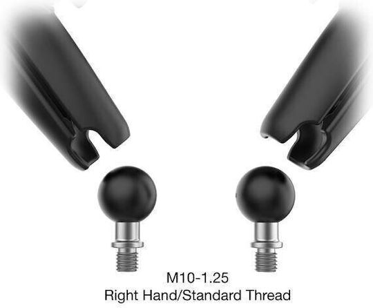 Ram Mounts Ram Tough-mirror Kit M10-1.25 Bases Long Arm Multicolor