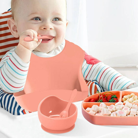 Alista Home Set De Masă Din Silicon Roz 5 Piese