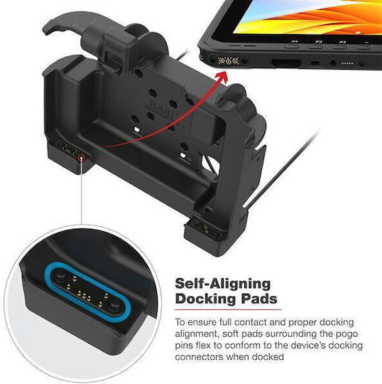 Ram Mounts Ram Powered Dock Zebra Et6x Multicolor