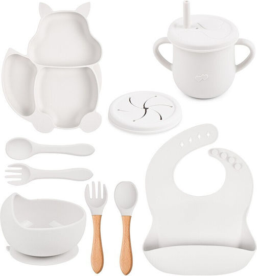 Alista Home Silicone Feeding Set White 6pcs