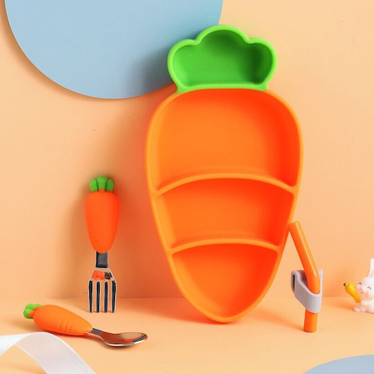 Alista Home Set De Masă Din Silicon Portocaliu 3 Piese