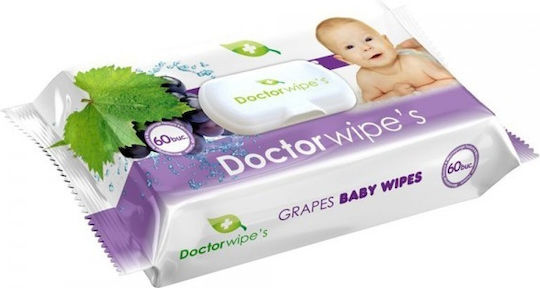Doctor Wipes Бебешки кърпички Без Алкохол и Парабени 60 броя