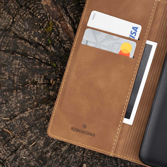 Spacecase Leather Brown Wallet (Redmi Note 15 Pro+ / Poco M8 Pro)