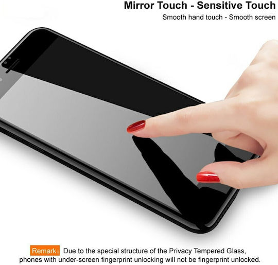 Imak Privacy Full Face Tempered Glass Μαύρο (Redmi Note 15 / Poco M8)