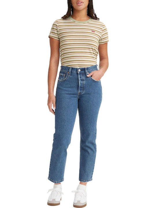 501 High Waist Women's Jean Trousers in Boyfriend Fit STONE WASH
