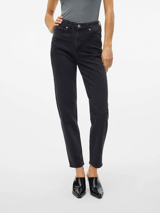 Jean Damă High Rise Fit Mama Gri