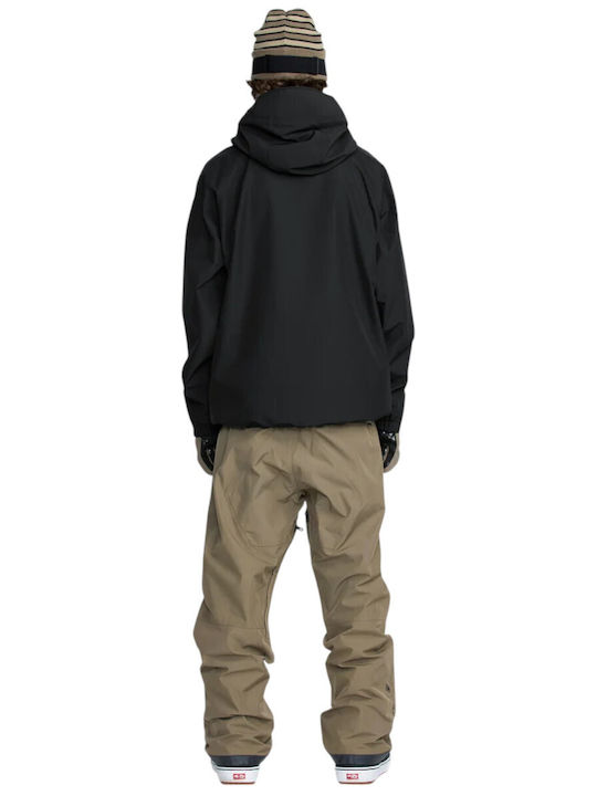 Volcom Dua Insulated G0452603-BLK Ανδρικό Μπουφάν Gore-Tex για Σκι & Snowboard Μαύρο