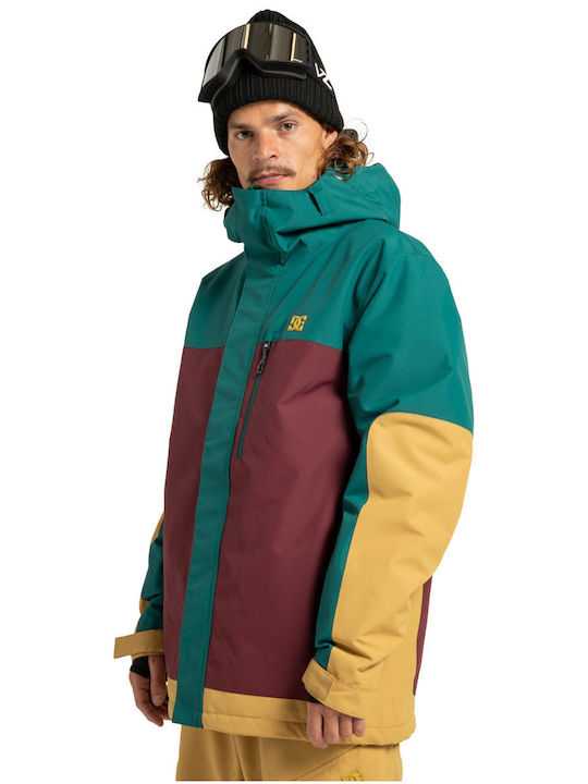 DC ADYTJ03089-RSR0 Ανδρικό Μπουφάν για Σκι & Snowboard Μπορντό