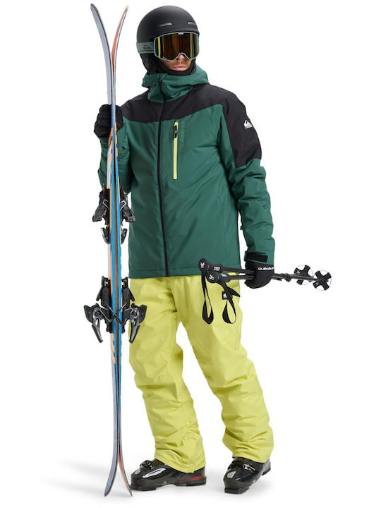 Quiksilver Titano EQYTJ03513-TKR Ανδρικό Μπουφάν για Σκι & Snowboard Πράσινο