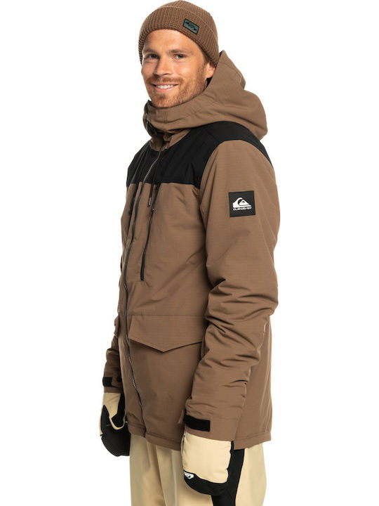 Quiksilver Fairbanks Men's Ski & Snowboard Jacket Brown EQYTJ03433-CPV0