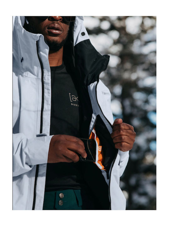 Burton Ak Cyclic 10002111021 Ανδρικό Μπουφάν Gore-Tex για Σκι & Snowboard Γκρι