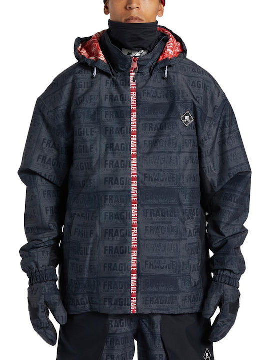 DC Vista ADYTJ03073-XSCK Ανδρικό Μπουφάν για Σκι & Snowboard Γκρι