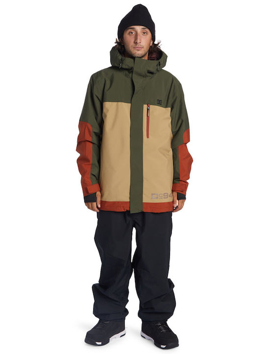 DC ADYTJ03084-CZC0 Männer Jacke aus für Ski & Snowboard Beige