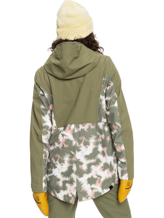 Roxy Stated Insulated ERJTJ03377-TPC2 Frauen Jacke aus für Ski & Snowboard Deep Lichen Green Nimal