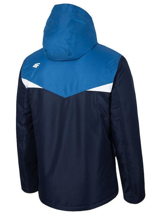 4F Men's Ski & Snowboard Jacket Blue H4Z19-KUMN071-30S