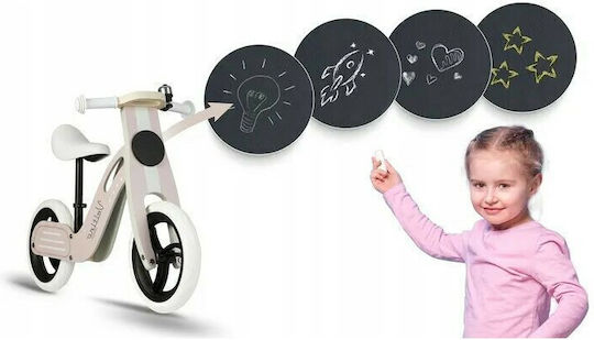 Kids Balance Bike Ricokids RC-619 with chalk disc for drawing Pink