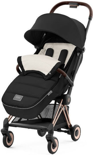 Cybex Platinum Stroller Footmuff Waterproof Sepia Black With Fleece Lining