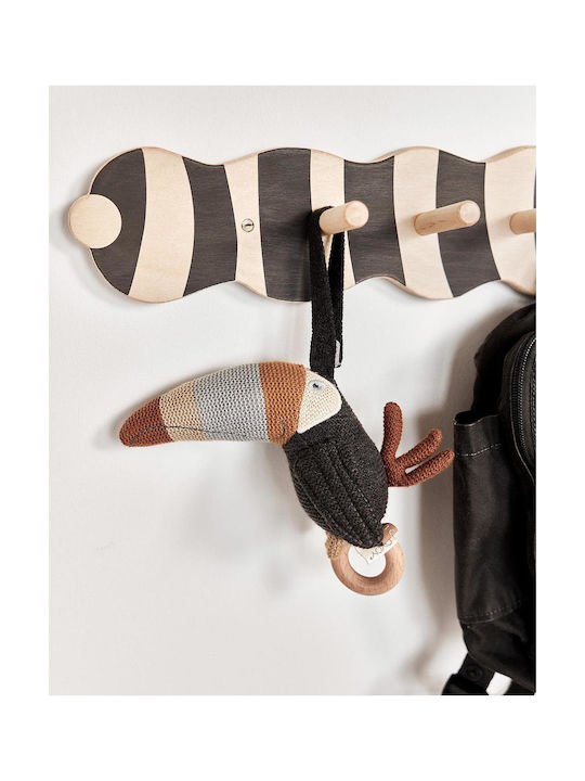 Baby Oliver Wooden Kids Wall Hanger 60x7.5x10.5cm Baby Oliver Wooden Kids Wall Hanger 60x7.5x10.5cm