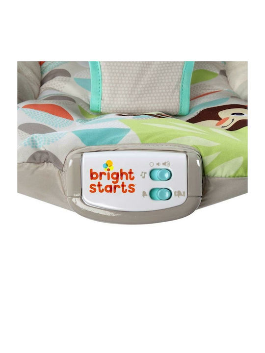 Bright Starts Ηλεκτρικό Relax Μωρού Safari με Μουσική και Δόνηση Γκρι για Παιδί έως 9kg